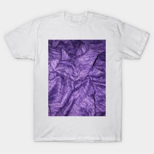 Purple heathered fabric texture T-Shirt